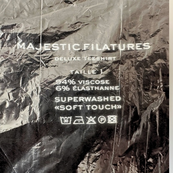 NEW- French Company Majestic Filatures Soft Touch 3/4-Sleeve Scoop Neck Shirt - Picture 9 of 11